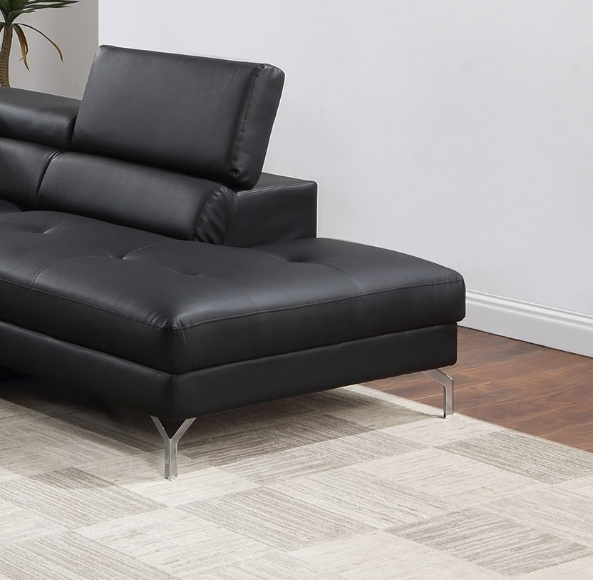 RH Sectional Sofa - Black