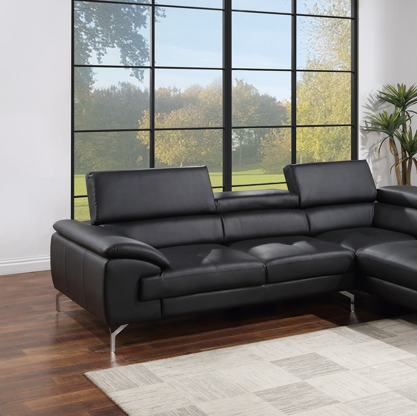 RH Sectional Sofa - Black