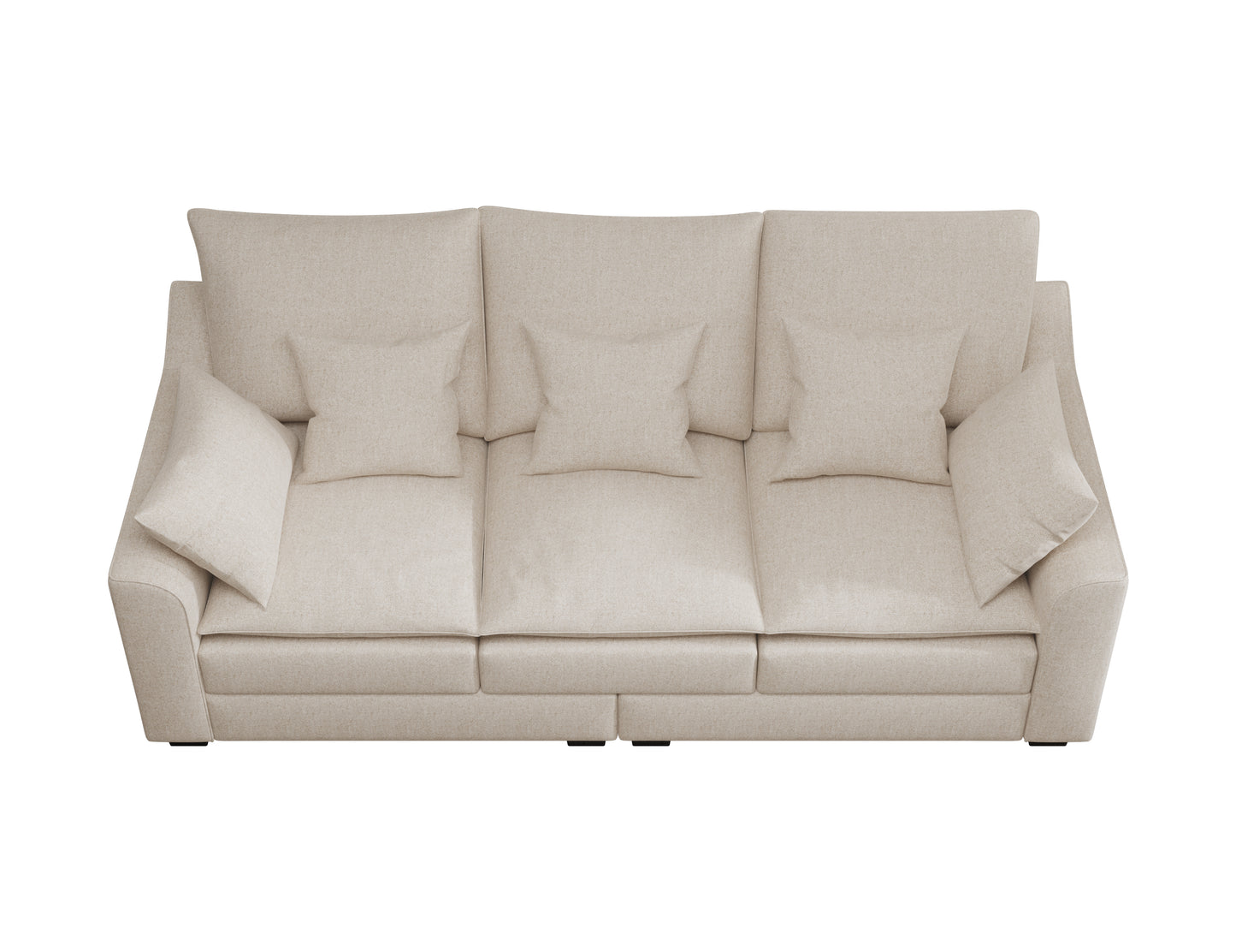 78.7" Sofa with Pillows - Beige