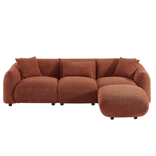 Mid Century Modern Couch - Orange