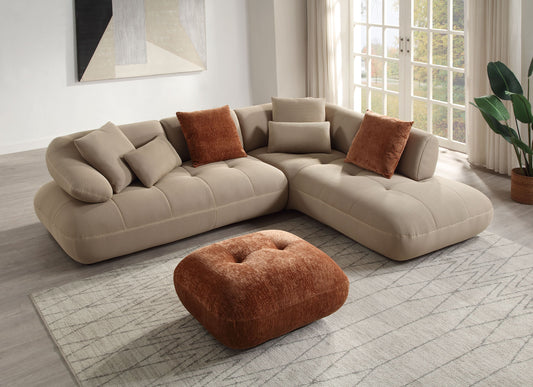 ACME Carrick Sectional Sofa - Beige