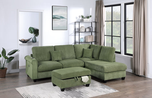 GS Sectional Set Sofa - Sage