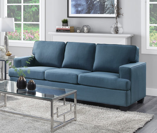 Transitional Style Sofa -  Blue