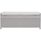 TREXM Storage Bench with 3 Shutter-shaped Doors - Gray Wash