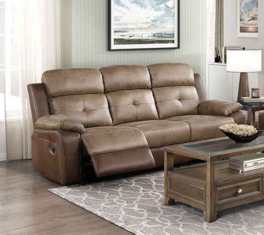 Plush Comfort Motion Sofa - Brown