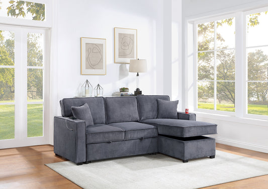 Convertible Sectional Sofa - Dark Gray