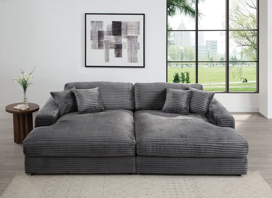 ACME Hilde Sectional Sofa -  Gray